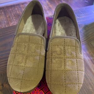 Tory Burch Cowley Slipper Suede Shoes- Never worn